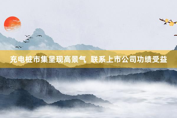 充电桩市集呈现高景气  联系上市公司功绩受益